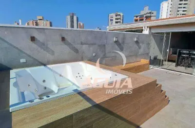 Cobertura à venda, 75 m² por r$ 790.000,00 - vila valparaíso - santo andré/sp