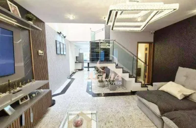 Sobrado com 3 dormitórios à venda, 161 m² por r$ 1.250.000,00 - vila scarpelli - santo andré/sp