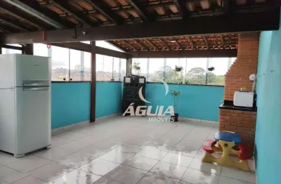 Cobertura com 2 dormitórios à venda, 50 m² por r$ 425.000,00 - jardim ana maria - santo andré/sp