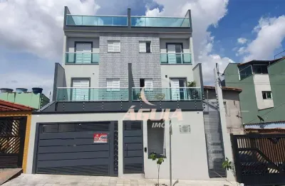 Cobertura com 2 dormitórios à venda, 50 m² por r$ 460.000,00 - jardim santo alberto - santo andré/sp