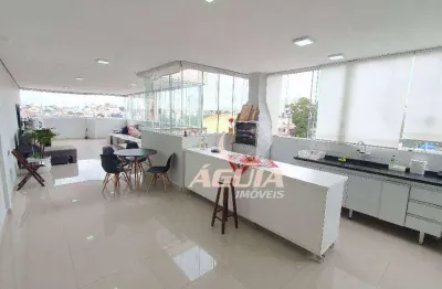 Cobertura com 3 dormitórios à venda, 83 m² por r$ 750.000,00 - vila curuçá - santo andré/sp