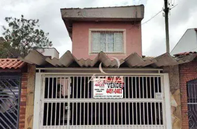 Sobrado com 3 dormitórios à venda, 183 m² por r$ 670.000,00 - vila pires - santo andré/sp