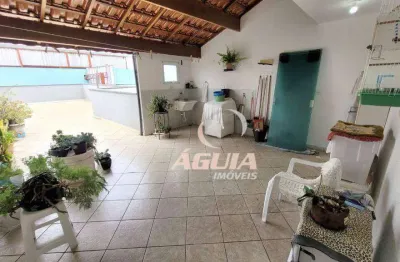 Cobertura com 2 dormitórios à venda, 67 m²+ 67 m² por r$ 525.000 - vila pires - santo andré/sp