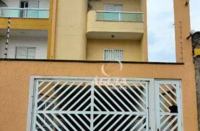 Cobertura com 2 dormitórios à venda, 67 m²+ 67 m² por r$ 545.000 - vila pires - santo andré/sp