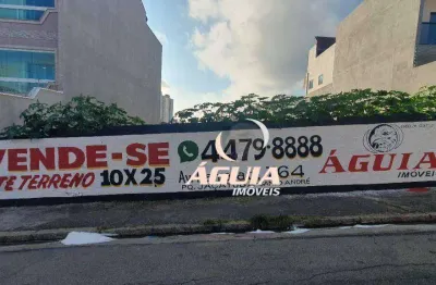 Terreno à venda, 250 m² por r$ 480.000,00 - vila humaitá - santo andré/sp