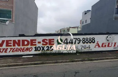 Terreno à venda, 250 m² por r$ 480.000,00 - vila humaitá - santo andré/sp