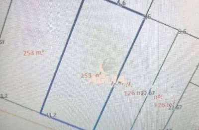 Terreno à venda, 253 m² por r$ 620.000,00 - parque jaçatuba - santo andré/sp