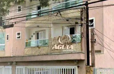 Cobertura com 3 dormitórios à venda, 70 m²+70 m²  por r$ 530.000 - vila alzira - santo andré/sp
