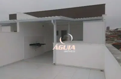 Cobertura com 2 dormitórios à venda, 46 m² por r$ 545.000,00 - vila scarpelli - santo andré/sp