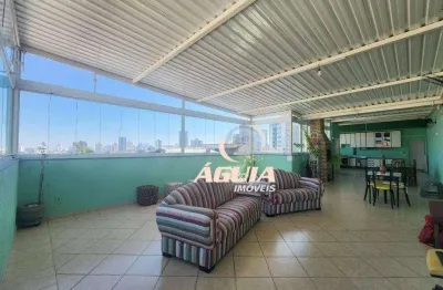 Cobertura com 3 dormitórios à venda, 104 m² por r$ 750.000,00 - vila curuçá - santo andré/sp