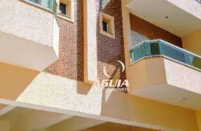 Cobertura com 3 dormitórios à venda, 70 m²+70 m²por r$ 680.000 - utinga - santo andré/sp