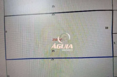 Terreno à venda, 250 m² por r$ 630.000,00 - parque erasmo assunção - santo andré/sp