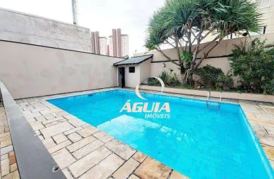 Casa com piscina,  à venda, 454 m² por r$ 2.200.000 - vila alzira - santo andré/sp