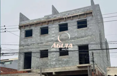Cobertura com 2 dormitórios à venda, 42 m²+42 m² por r$ 520.000 - parque erasmo assunção - santo andré/sp