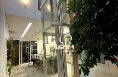 Cobertura com 3 dormitórios à venda, 220 m² por r$ 1.275.000,00 - campestre - santo andré/sp
