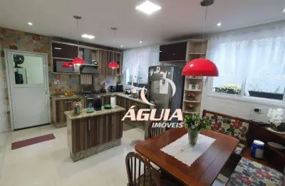 Sobrado com 3 dormitórios à venda, 185 m² por r$ 900.000,00 - parque jaçatuba - santo andré/sp