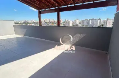 Cobertura com 2 dormitórios à venda, 46 m² por r$ 575.000,00 - utinga - santo andré/sp