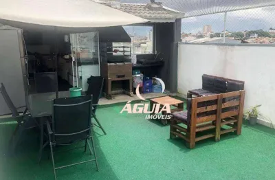Cobertura com 3 dormitórios à venda, 70 m² por r$ 639.000,00 - vila pires - santo andré/sp