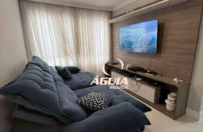 Apartamento com 2 dormitórios à venda, 63 m² por r$ 375.000,00 - jardim utinga - santo andré/sp