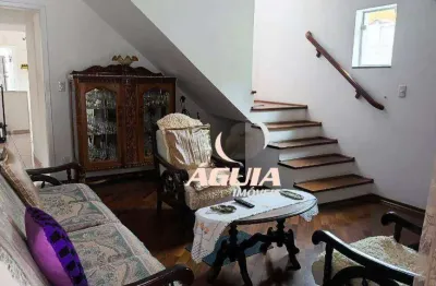 Sobrado com 3 dormitórios à venda, 145 m² por r$ 695.000,00 - vila pires - santo andré/sp