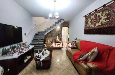 Sobrado com 3 dormitórios à venda, 216 m² por r$ 630.000,00 - parque novo oratório - santo andré/sp