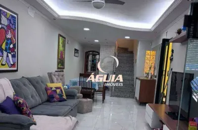 Sobrado com 3 dormitórios à venda, 217 m² por r$ 795.000,00 - parque marajoara - santo andré/sp