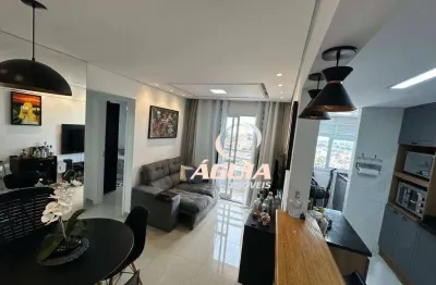 Apartamento com 2 dormitórios à venda, 50 m² por r$ 383.000 - parque industriário - santo andré/sp