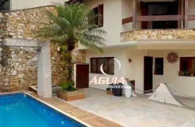 Sobrado com 4 dormitórios à venda, 495 m² por r$ 3.000.000,00 - jardim - santo andré/sp