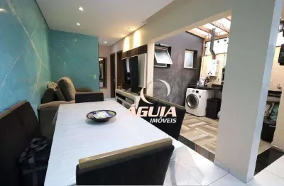 Apartamento com 2 dormitórios à venda, 55 m² por r$ 320.000 - utinga - santo andré/sp