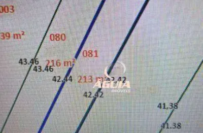 Terreno à venda, 213 m² por r$ 350.000,00 - parque novo oratório - santo andré/sp