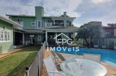 Casa com 4 dormitórios à venda, 465 m² por r$ 2.430.000,00 - condomínio shambala i - atibaia/sp