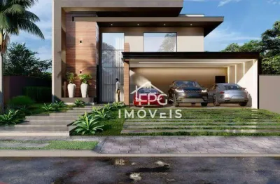 Casa luxuosa  com 4 suítes à venda,  condominio figueira garden - atibaia/sp