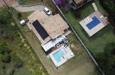 Linda casa com 3 dormitórios - cond. estância santa maria - atibaia/sp