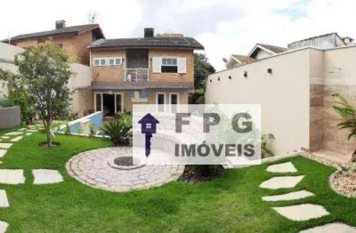 Belíssima casa com 04 dormitórios e área gourmet com piscina a venda em bairro nobre de atibaia/sp