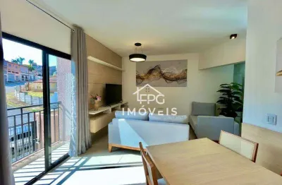 Apartamento com 1 dormitório à venda, 47 m² por r$ 370.000,00 - jardim alvinópolis - atibaia/sp