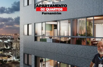 Apartamento 02 quartos - varanda gourmet - excelente localização - no melhor zona norte - parnamirim/recife
