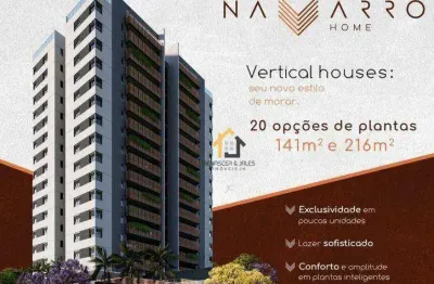 Cobertura com 3 dormitórios à venda, 216 m² por r$ 2.200.000 - navarro home - são josé do rio preto/sp