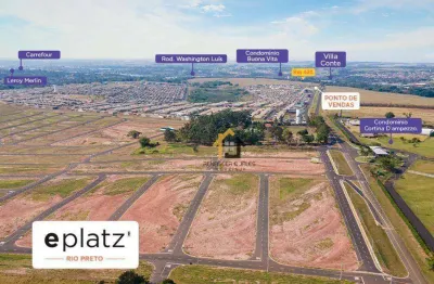 Terreno à venda, 200 m² por r$ 128.000,00 - eplataz - são josé do rio preto/sp