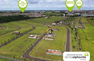 Terreno em condomínio fechado à venda na Avenida Projetada, Terras Alphaville Mirassol, Mirassol