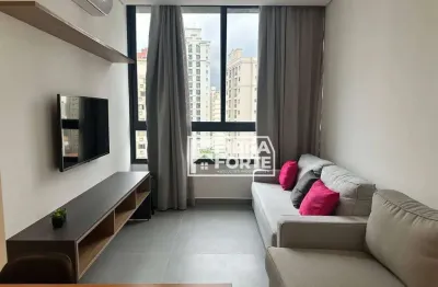 Apartamento com 1 quarto para alugar andar alto - cambuí - campinas/sp.