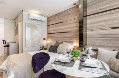 Alto da boa vista apartamento studio a venda 1 dormitorio 24m² novo pronto para morar!