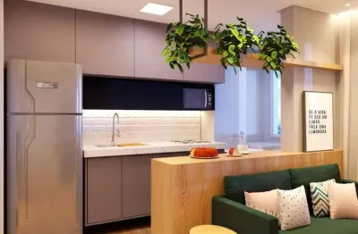 Centro apartamento a venda 2 dormitórios 44m² 1 vaga novo pronto p morar.