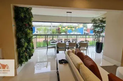 Brooklin apartamento a venda 4 suites 180m² 3 vagas novo com lazer completo