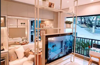 Vila olímpia apartamento studio a venda 1 dormitório 25m²  novo com lazer completo.