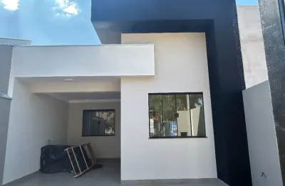 Casa nova com 3 quartos sendo 1 suíte - jd. monte rei