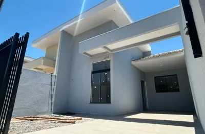 Casa nova com 3 quartos (1 suíte) no jardim novo centro 3 em paiçandu pr.