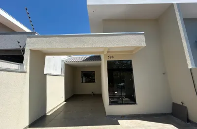 Casa nova com 3 quartos (1 suíte) no jardim novo centro 3 em paiçandu pr.