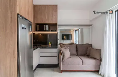 Apartamento com 1 dormitório para alugar, 30 m² por r$ 3.330,00/mês - água verde - curitiba/pr