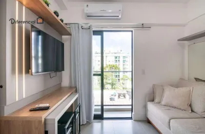 Apartamento com 1 dormitório para alugar, 30 m² por r$ 3.789,98/mês - água verde - curitiba/pr