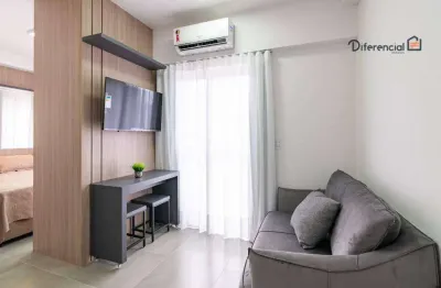 Apartamento com 1 dormitório para alugar, 23 m² por r$ 3.216,73/mês - água verde - curitiba/pr